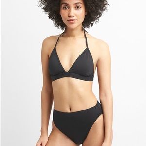 NWT Gap Triangle Bikini Top S Tie Neck & Back